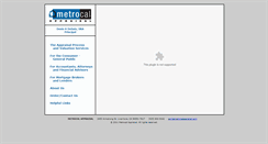 Desktop Screenshot of metrocalappraisal.com